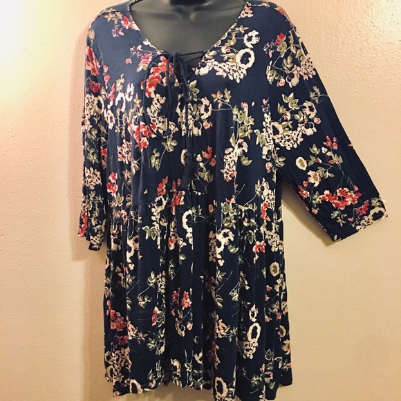 Terra & Sky Tops - ❤️TERRA & SKY Baby Doll Tunic❤️